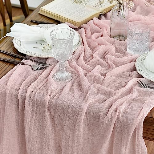 Artoid Mode Boho Käsetuch Gaze Rouge Rosa Hochzeit Tischläufer 80x300 cm, Waschbar Tisch Dekoration Party Geburtstag Valentinstag Babyparty Dekor Artoid Mode Boho Käsetuch Gaze Rouge Rosa Hochzeit Tischläufer 80x300 cm, Waschbar Tisch Dekoration Party Geburtstag Valentinstag Babyparty Dekor von Artoid Mode