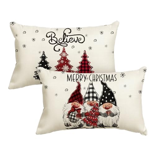 Artoid Mode GNOME Bäume Schneeflocken Weihnachten Kissenbezüge 2er Set, 30x50 cm Merry Christmas Zierkissenbezug Cushion Cover Couch Deko Artoid Mode GNOME Bäume Schneeflocken Weihnachten Kissenbezüge 2er Set, 30x50 cm Merry Christmas Zierkissenbezug Cushion Cover Couch Deko von Artoid Mode