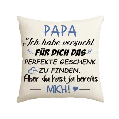 Artoid Mode Geschenk Für Papa Kissenbezug, 45x45 cm Beste Papa Geburtstagsgeschenke Von Tochter Sohn Vatertag Kissen Liebe Cushion Cover Deko von Artoid Mode