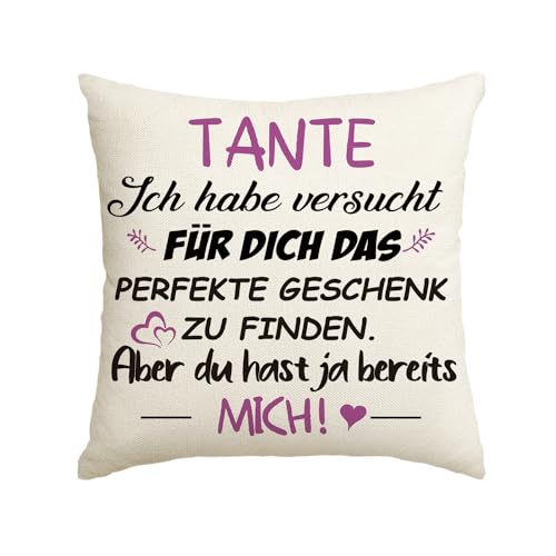 Artoid Mode Geschenk Für Tante Kissenbezug, 45x45 cm Beste Onkel Geburtstagsgeschenke Von Neffe Nicht Muttertag Kissen Zierkissenbezug Cushion Deko von Artoid Mode