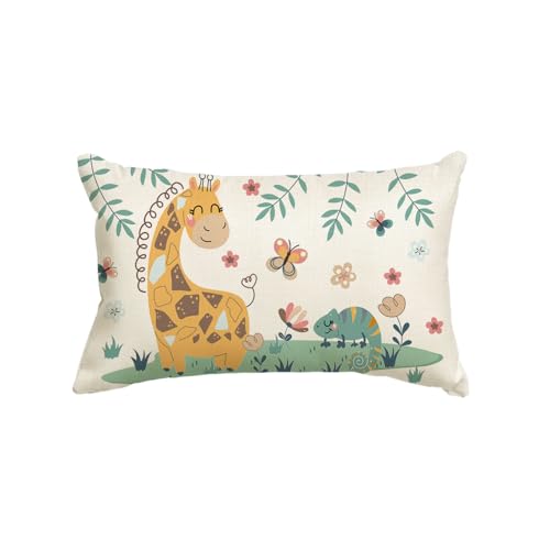 Artoid Mode Giraffe Schmetterling Chamäleon Dschungel Kinder Kissenbezug, 30x50 cm Sommer Zierkissenbezug Cushion Cover Couch Wohnzimmer Deko Artoid Mode Giraffe Schmetterling Chamäleon Dschungel Kinder Kissenbezug, 30x50 cm Sommer Zierkissenbezug Cushion Cover Couch Wohnzimmer Deko von Artoid Mode