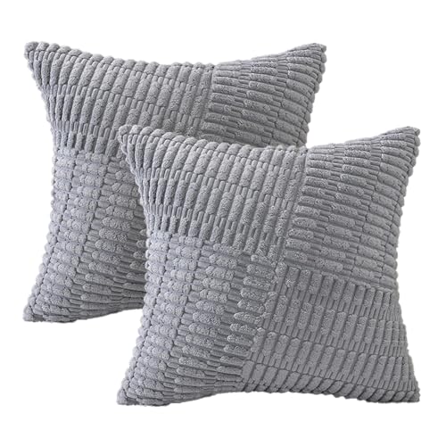 Artoid Mode Grau Muster Modern Kordsamt Kissenbezüge 2er Set, 45x45 cm Saisonnal Sofakissen Zierkissenbezug Couchkissen Schlafzimmer Deko Artoid Mode Grau Muster Modern Kordsamt Kissenbezüge 2er Set, 45x45 cm Saisonnal Sofakissen Zierkissenbezug Couchkissen Schlafzimmer Deko von Artoid Mode