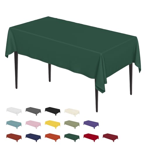 Artoid Mode Grün Fleckschutz Leinenoptik Tischdecke Eckig 140x220 cm, Leinendecke Tischtuch Abwaschbar Tischwäsche Küche Garten Urlaub Party Dekor von Artoid Mode