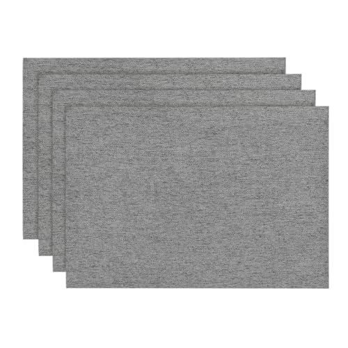 Artoid Mode Hellgrau Platzsets 4er Set, 30x45 cm Saisonnal Urlaub Tischsets Esstisch Platzdeckchen Küche Party Deko von Artoid Mode