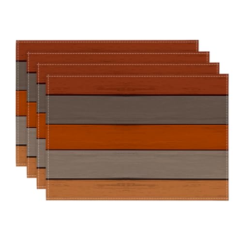 Artoid Mode Orange Planken Antik Alt Rustikal Holz Herbst Platzsets 4er Set, 30x45cm Urlaub Tischsets Waschbar Platzdeckchen Küche Party Deko Artoid Mode Orange Planken Antik Alt Rustikal Holz Herbst Platzsets 4er Set, 30x45cm Urlaub Tischsets Waschbar Platzdeckchen Küche Party Deko von Artoid Mode