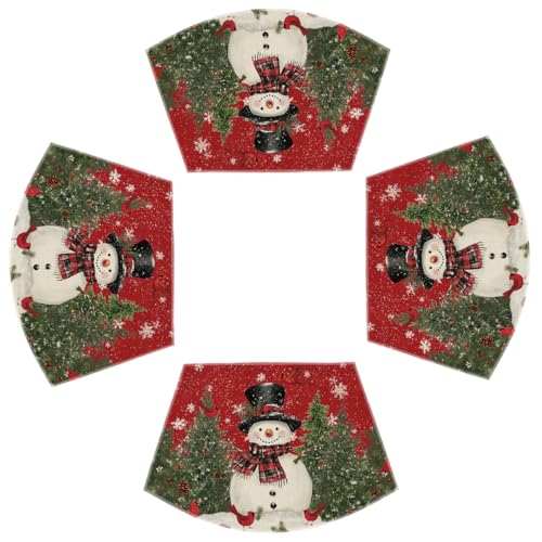 Artoid Mode Schneemann Rot Schals Kiefern Weihnachten 4er Set Keil Platzsets, 30x45cm Küche Tisch Dekoration Drinnen Urlaub Party Dekor Artoid Mode Schneemann Rot Schals Kiefern Weihnachten 4er Set Keil Platzsets, 30x45cm Küche Tisch Dekoration Drinnen Urlaub Party Dekor von Artoid Mode