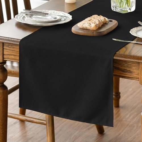 Artoid Mode Schwarz Halloween Tischläufer, Herbst Abwaschbar Küche Esstisch Tisch Dekoration Drinnen Urlaub Party Dekor 40x140 cm von Artoid Mode