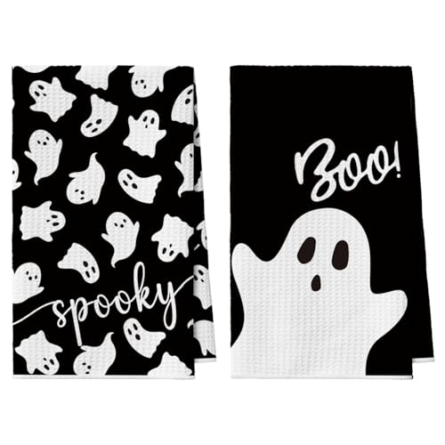 Artoid Mode Spooky Geist Boo Halloween Bar Küchentücher Geschirrtücher, 42x65 cm Mikrofaser Saugfähig Handtücher Küchen Deko 2er Set Artoid Mode Spooky Geist Boo Halloween Bar Küchentücher Geschirrtücher, 42x65 cm Mikrofaser Saugfähig Handtücher Küchen Deko 2er Set von Artoid Mode