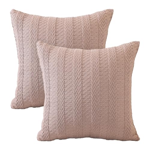 Artoid Mode Staubiges Rosa Streifen Weben Kissenbezüge 2er Set, 45x45 cm Saisonnal Sofakissen Zierkissenbezug Cushion Cover Couch Schlafzimmer Deko Artoid Mode Staubiges Rosa Streifen Weben Kissenbezüge 2er Set, 45x45 cm Saisonnal Sofakissen Zierkissenbezug Cushion Cover Couch Schlafzimmer Deko von Artoid Mode