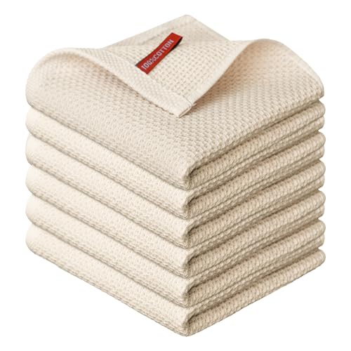 Artoid Mode Waffel Beige 100% Baumwolle Weiche Küchentücher Geschirrtücher, 6er Set 30x30 cm Waschbar Saugfähig Spüllappen Reinigung Küchen Artoid Mode Waffel Beige 100% Baumwolle Weiche Küchentücher Geschirrtücher, 6er Set 30x30 cm Waschbar Saugfähig Spüllappen Reinigung Küchen von Artoid Mode