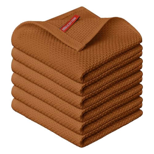 Artoid Mode Waffel Caramel 100% Baumwolle Weiche Küchentücher Geschirrtücher, 6er Set 30x30 cm Waschbar Saugfähig Spüllappen Reinigung Küchen Artoid Mode Waffel Caramel 100% Baumwolle Weiche Küchentücher Geschirrtücher, 6er Set 30x30 cm Waschbar Saugfähig Spüllappen Reinigung Küchen von Artoid Mode