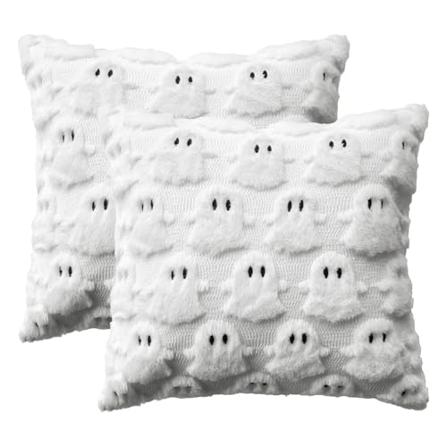 Artoid Mode Weich Künstliche Pelz Weiß Geist Halloween Kissenbezüge 2er Set, 45x45 cm Plüsch Samt Sofakissen Zierkissenbezug Schlafzimmer Deko Artoid Mode Weich Künstliche Pelz Weiß Geist Halloween Kissenbezüge 2er Set, 45x45 cm Plüsch Samt Sofakissen Zierkissenbezug Schlafzimmer Deko von Artoid Mode