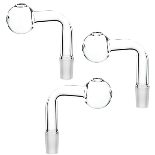 3 x 14 mm männliche Glas-Ölbrenner, Glasrohr-Ölbrenner, Wasserschlauch-Schnupftabakadapter, transparent, 90 Grad Biegung für Glasschnupftabak, dicke große Schüssel 3 x 14 mm männliche Glas-Ölbrenner, Glasrohr-Ölbrenner, Wasserschlauch-Schnupftabakadapter, transparent, 90 Grad Biegung für Glasschnupftabak, dicke große Schüssel von Artomnivera