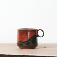 Hiroaki Okada Tasse Rot Sousei Kiln Hokkaido von ArtonthetableSeattle
