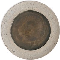 Yusuke Wakasa Large Rim Plate Weißer Sand X Verwelktes Gold von ArtonthetableSeattle