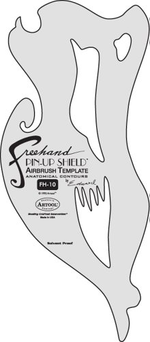 Artool - Airbrush Schablone - Freehand - Pin-Up Shield von Artool