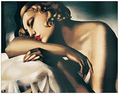 Artopweb De Lempicka La Dormeuse 122x96 cm Decorative Panel, MDF (Mitteldichte Holzfaserplatte), Papier, Bunt, 122 x 96 cm von Artopweb