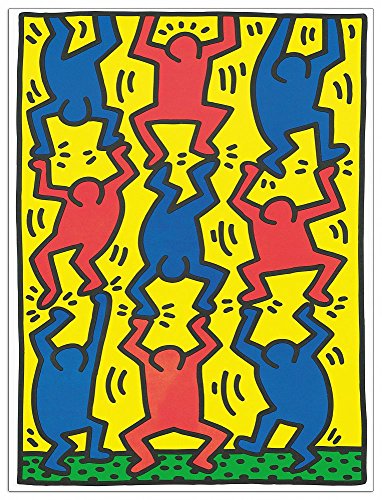 Artopweb TW15939 HARING - Untitled, AIDS Update Dekorative Paneele, Holz, Multifarbiert, Maßnahmen: 18 x 25 Cm von Artopweb