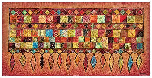 Artopweb TW16690 MAUGERI-Tapisserie II Dekorative Paneele, Holz, Multifarbiert, Maßnahmen: 100 x 50 cm von Artopweb