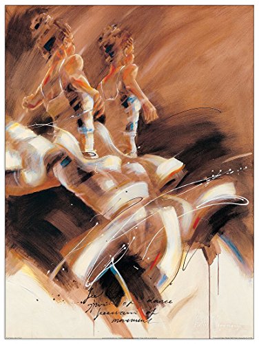 Artopweb Meijering Spirit of Dance Decorative Panel, MDF (Mitteldichte Holzfaserplatte), Papier, Bunt von Artopweb