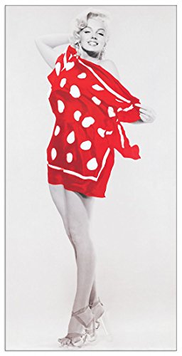 Artopweb Reisfeld Marilyn at The Beach Decorative Panel, MDF (Mitteldichte Holzfaserplatte), Papier, Bunt von Artopweb