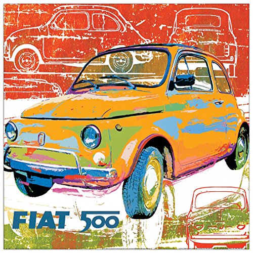 Artopweb Salvini Pop 500 I - 50x50 cm Decorative Panel, MDF (Mitteldichte Holzfaserplatte), Papier, Bunt, 50 x 50 cm von Artopweb