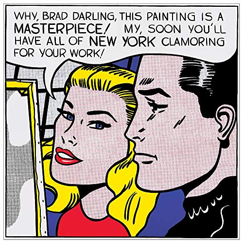 Artopweb TW16408 Lichtenstein - Masterpiece, 1962 Dekorative Paneele, Holzwerkstoff, Multifarbiert, 80x80 Cm von Artopweb