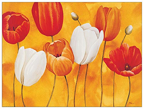 Artopweb TW16450 Luffarelli - Festa Di Tulipani Dekorative Paneele, Multifarbiert, 120x90 Cm von Artopweb