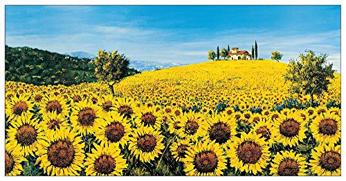 Artopweb TW16675 Marzari - Girasoli Sul Pendio Dekorative Paneele, Multifarbiert, 138x70 Cm von Artopweb