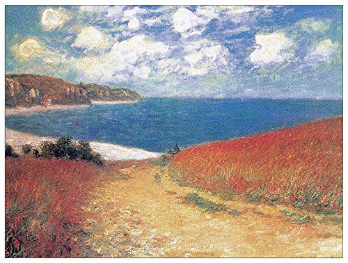 Artopweb TW16947 Monet - Meadow Road To Pourville Dekorative Paneele, Holzwerkstoff, Multifarbiert, 100x75 Cm von Artopweb