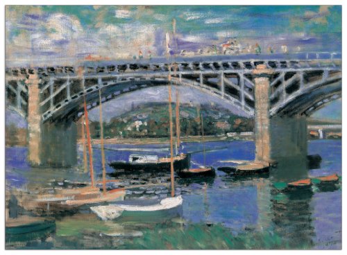 Artopweb TW16971 Monet - Seinen Brucke In Argenteuil Dekorative Paneele, Holzwerkstoff, Multifarbiert, 100x73 Cm von Artopweb