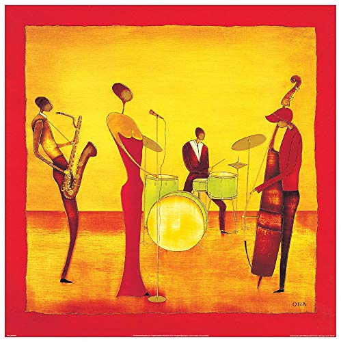 Artopweb TW17138 Ona - Jazz Band Dekorative Paneele, Multifarbiert, 30x30 Cm von Artopweb