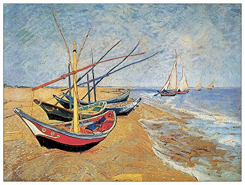 Artopweb TW17908 Van Gogh - Boote Dekorative Paneele, Multifarbiert, 100x74 Cm von Artopweb