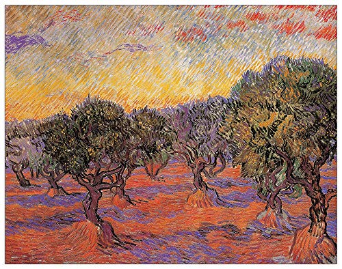 Artopweb TW17970 Van Gogh - Olive Tree Grove Dekorative Paneele, MDF, Multifarbiert, 100x78 Cm von Artopweb