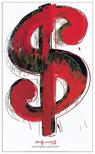 Artopweb TW18128 Warhol - Dollar Sign, 1981 Dekorative Paneele, Multifarbiert, 60x90 Cm von Artopweb