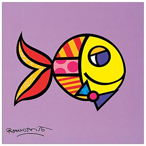 Artopweb TW18439 Britto - Swimmingly Purple Dekorative Paneele, Multifarbiert,19x19 Cm von Artopweb