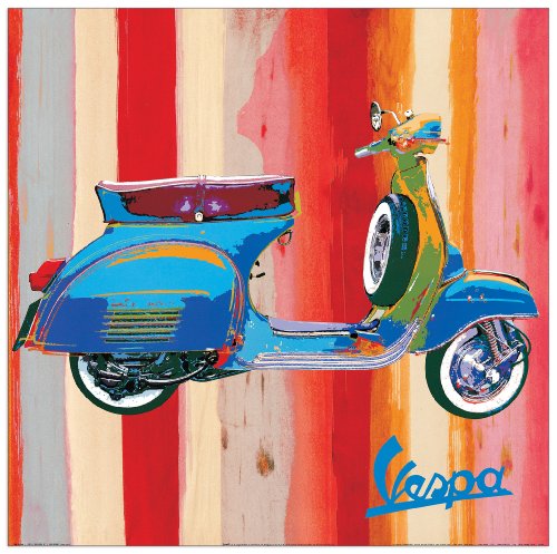 Artopweb TW19964 Salvini - Pop Vespa II Dekorative Paneele, Multifarbiert, 50x50 Cm von Artopweb