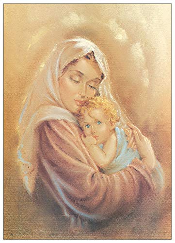Artopweb TW20277 Madonna Con Bambino Dekorative Paneele, Multifarbiert, 50x70 Cm von Artopweb