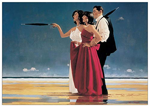 Artopweb TW20819 Vettriano - The Missing Man I Dekorative Paneele, Engineered Holz, Multifarbiert, 67x47 Cm von Artopweb