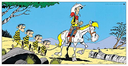 Artopweb TW20832 Achde - Lucky Luke E Les Daltons Dekorative Paneele, Multifarbiert, 100x50 Cm von Artopweb