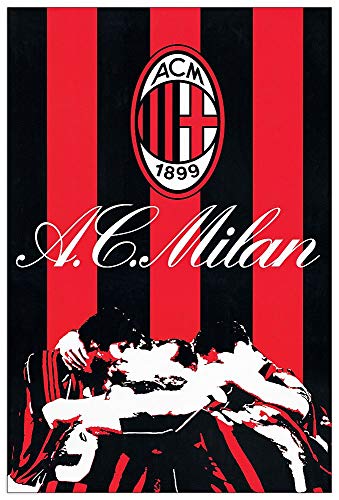 Artopweb TW21446 AC Milan Dekorative Paneele, Holzwerkstoff, Multifarbiert, 60x90 Cm von Artopweb