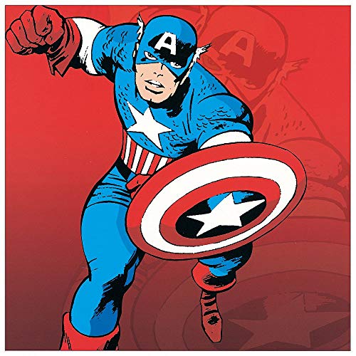 Artopweb TW21512 Captain America Dekorative Paneele, Multifarbiert, 27x27 Cm von Artopweb