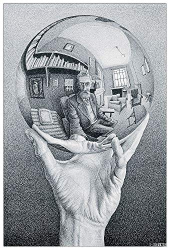 Artopweb TW21563 Escher - Hand With Globe Dekorative Paneele, Multifarbiert,35x52 Cm von Artopweb