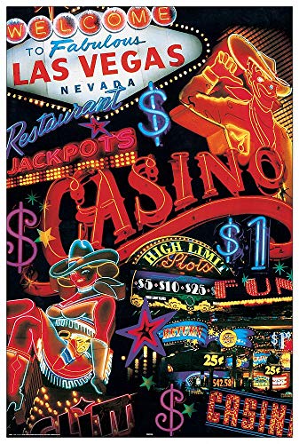 Artopweb TW21578 Las Vegas Casino Dekorative Paneele, Multifarbiert, 60x90 Cm von Artopweb