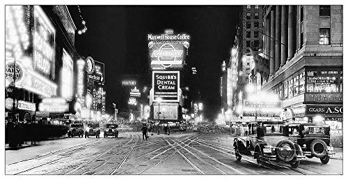 Artopweb TW21654 Gendreau - Times Square At Night Dekorative Paneele, Multifarbiert, 100x50 Cm von Artopweb