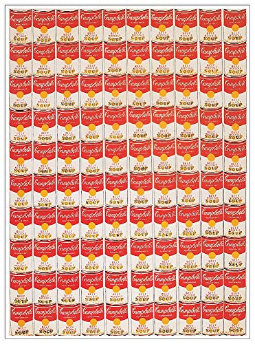 Artopweb TW21889 Warhol - One Hundred Cans, 1962 Dekorative Paneele, Multifarbiert, 46x64 Cm von Artopweb