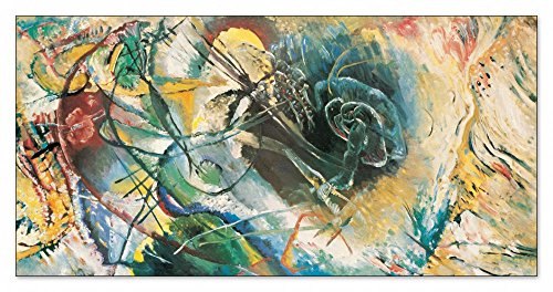 Artopweb TW22152 Kandinsky-Improvvisazione Dekorative Paneele, Holz, Multifarbiert, Maßnahmen: 100 x 50 cm von Artopweb