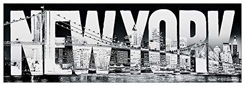 Artopweb TW22291 New York typeface Dekorative Paneele, Multifarbiert, 158x53 Cm von Artopweb