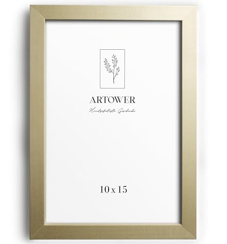 Artower® Bilderrahmen für 10 x 15 cm Natur Hell Holz Dünner Rahmen | Posterrahmen Klein Collage | Picture Frame Light Wood 10x15cm | Holzrahmen Holz-Bilderrahmen | Holzbilderrahmen Poster Echtholz von Artower