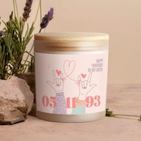 Freundin Geburtstag Geschenk Personalisiert Geburtstags Beste Kerze Geburtstagsgeschenk Frau Duftkerze Im Glas Mit Deckel von ArtowerCandles
